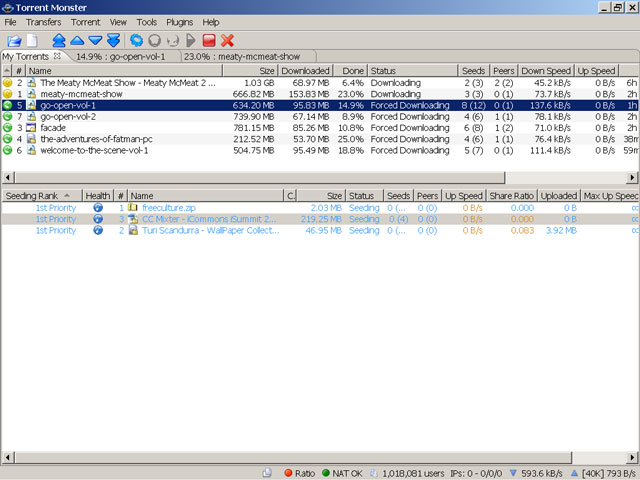 Torrent Monster is a reliable file sharing app running on Gnutella network.