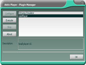 Aktiv Player - Plugin Manager View 
